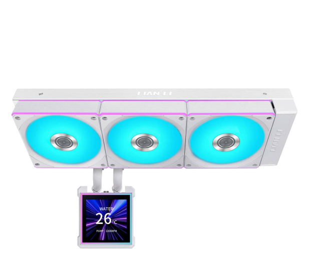 Lian Li HydroShift II LCD-S 360CL RGB LCD White 3x120mm - 1486802 - zdjęcie 3